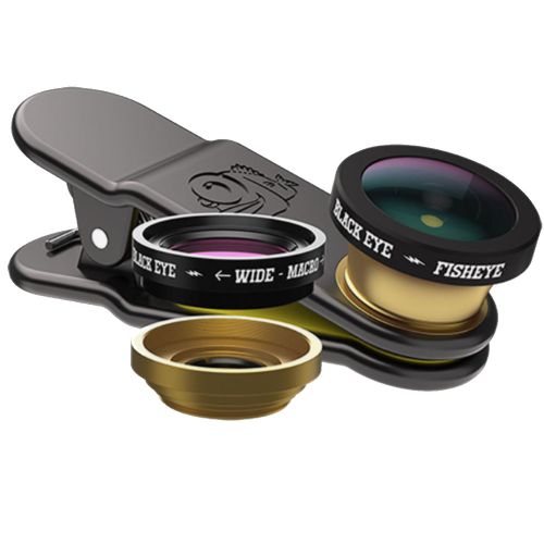 Blackeye 3 In 1 Smartphone Camera Lens Attachment Fisheye/Wide Angle/Macro - CM003