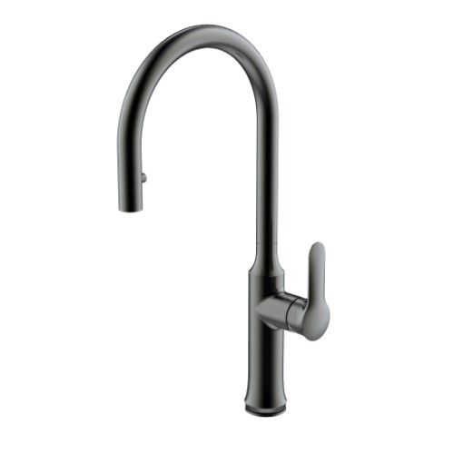 Bridge Point Single Lever Pull Out Kitchen Mixer Gun Metal - BP029966GM