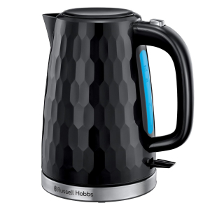 Russell Hobbs 1.7L 3000W Honeycomb Black Kettle - 26051