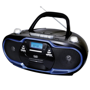 Trevi Portable Radio with CD / USB / CASSETTE / FM Blue - CMP574BL