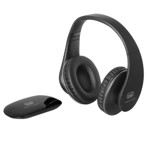 Trevi Reachargeable Wireless Headphones for TV Black - FRS1380