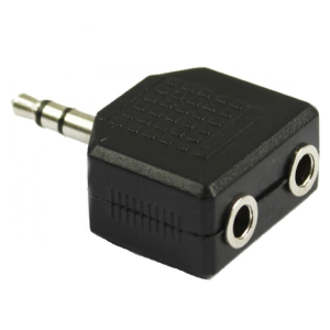 2x 3.5mm Female Port to 3.5mm Male Jack - HS118