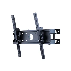 Ross Full Motion Cantilever TV Wall Mount 32-70", sleek black design with adjustable arms, shown on a white background.