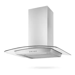 Midea Cooker Hood 60cm Inox with Glass - MG60G3100XMT