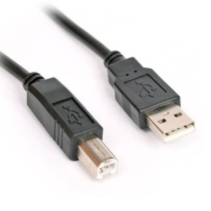 Omega USB2 to B Male Plug Printer Cable 1M - OUAB1