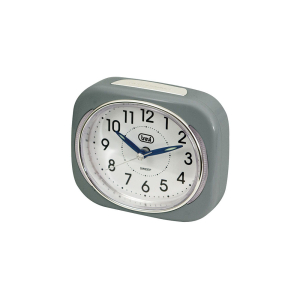 Trevi Square Analogue Alarm Clock Grey - SL3040GR