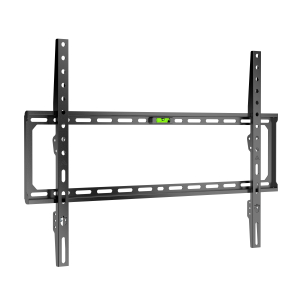 Flat black Superior 37" - 80" TV Wall Bracket - 3770FIXED with level indicator, designed for secure TV mounting.