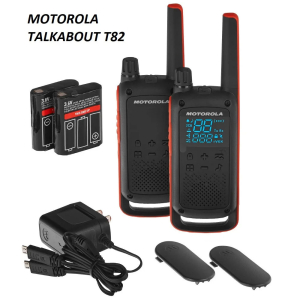 Motorola 2-Way Radio (Walkie Talkie) 10KM Black - TALKABOUT82