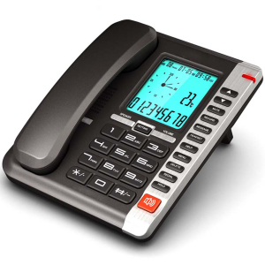 Omega Telephone With Caller ID & Handsfree Speaker Black - VIVAVOCE
