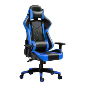 Gaming Chair with Adjustable Armrest up to 120kg Black/Blue  - CIS20221BKBL