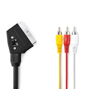 Nedis SCART Male / 3x RCA Male Cable - CVGP31130BK20