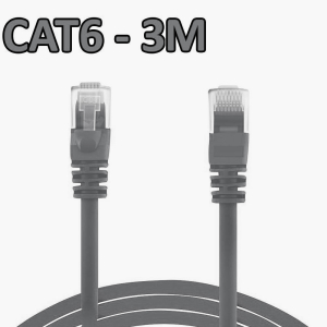 Tapecom UTP CAT6 Patch Lead 3M Grey - CCA24AWG/3M