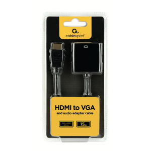 Gembird HDMI to VGA + Audio Adapter Cable - AHDMIVGA03