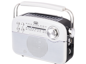 Trevi Portable Radio  Solar Powered Multiband AM FM Wireless USB Micro SD - RA7F50BTWT