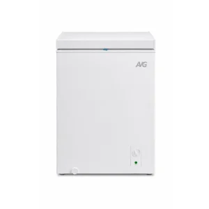 AVG 99L Dual-Function Chest Freezer White - HS-132CN with a plain white exterior and front control panel.