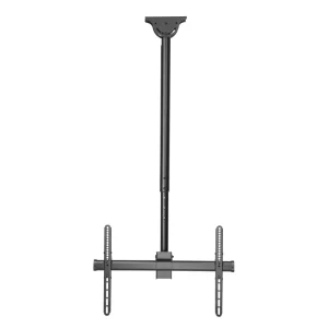 Adjustable Ceiling TV Mount Fonestar STT-7164LN in black, showcasing mounting arms and a vertical pole for 37"-85" TVs.
