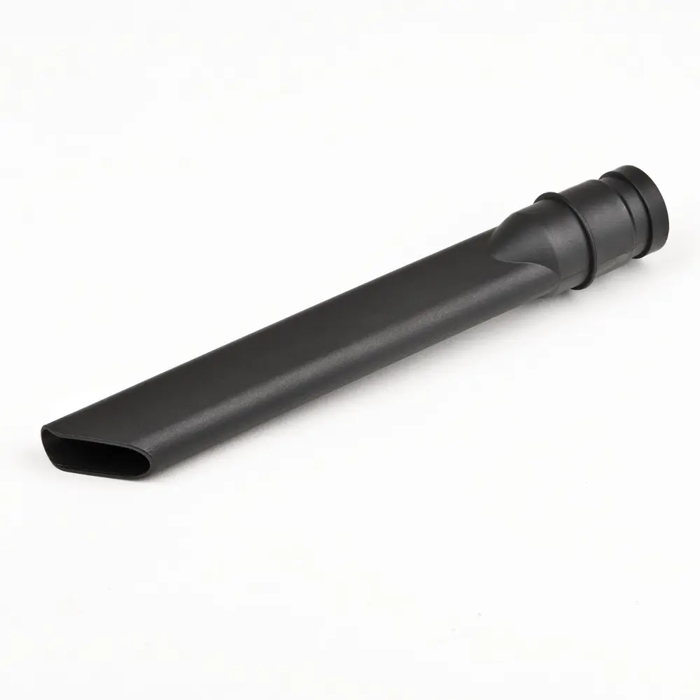 Black tapered crevice nozzle attachment for the Girmi 22.2V Cordless Vacuum Cleaner AP91, shown diagonally on a white